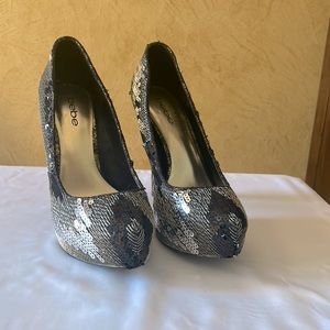BeBe sequin high heels